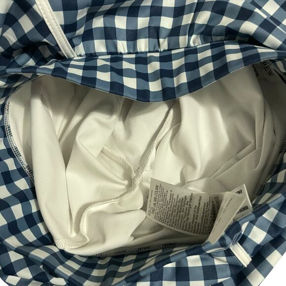 J Crew Factory Womens XXS Active Skort Skirt Blue White Gingham Plaid BO970 - Picture 7 of 9